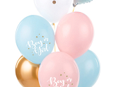 Balloons 30 cm,Boy or Girl, mix (1 pkt / 6 pc.)