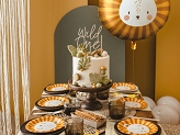 Wooden topper Wild One, 22cm