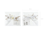 Flower wrist corsage, white