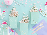 Boxes for popcorn, mix, 7x7x12.5cm (1 pkt / 6 pc.)