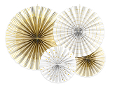 Decorative Rosettes, white (1 pkt / 4 pc.)