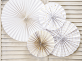 Decorative Rosettes, white (1 pkt / 4 pc.)