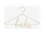 Metal hanger Bride, gold, 45x27cm