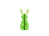 Paper decoration honeycomb Bunny, light green, 30 cm