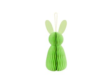 Paper decoration honeycomb Bunny, light green, 30 cm