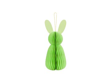 Paper decoration honeycomb Bunny, light green, 30 cm