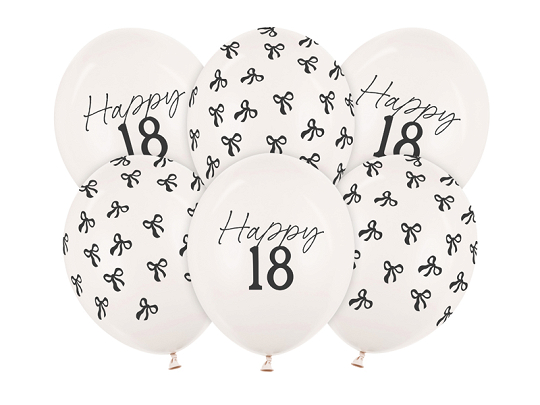 Balloons 30 cm, 18, Pastel Off-white (1 pkt / 6 pc.)