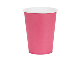 Paper Cups, dark pink, 250ml (1 pkt / 6 pc.)