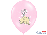 Balloons 30cm, Elephant, Pastel Pink Mix (1 pkt / 50 pc.)