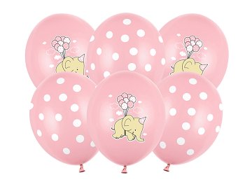 Balloons 30cm, Elephant, Pastel Pink Mix (1 pkt / 50 pc.)