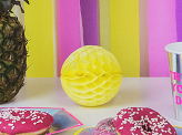 Honeycomb Ball, yellow, 10cm