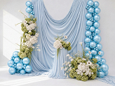 Glossy Balloons 12cm, blue (1 pkt / 50 pc.)