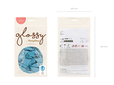 Glossy Balloons 12cm, blue (1 pkt / 50 pc.)