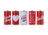 Wedding cans, retro, 14 x 7cm (1 pkt / 5 pc.)