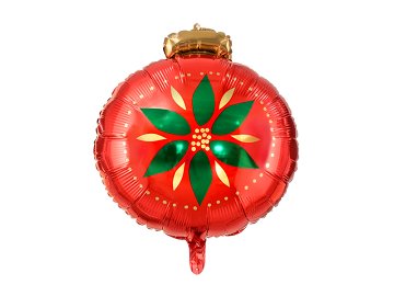 Foil balloon Christmas Bauble, 45x45cm, mix