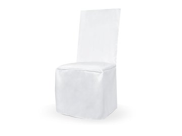 Matt fabric chair cover, white