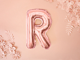 Foil Balloon Letter ''R'', 35cm, rose gold