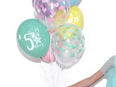 Balloons 30cm, Hearts, Crystal Clear (1 pkt / 6 pc.)