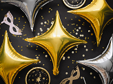 Foil balloon 4-point Star, 45 cm, silver