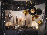 Foil balloon 4-point Star, 45 cm, silver