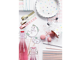 Plates Unicorn - Stars, 18 cm (1 pkt / 6 pc.)