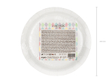 Plates Unicorn - Stars, 18 cm (1 pkt / 6 pc.)