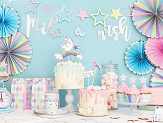 Plates Unicorn - Stars, 18 cm (1 pkt / 6 pc.)