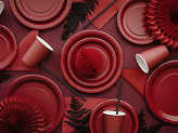 Honeycomb Ball, red, 10cm