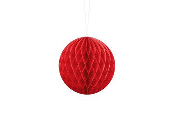 Honeycomb Ball, red, 10cm