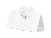 Place Cards Heart, 9 x 6.5cm (1 pkt / 10 pc.)