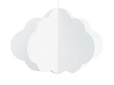 Hanging decoration Clouds, white, 17-28cm (1 pkt / 3 pc.)