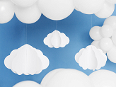 Hanging decoration Clouds, white, 17-28cm (1 pkt / 3 pc.)