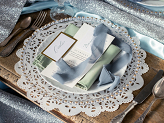 White plate mats, diameter approx. 35.5 cm (1 pkt / 50 pc.)