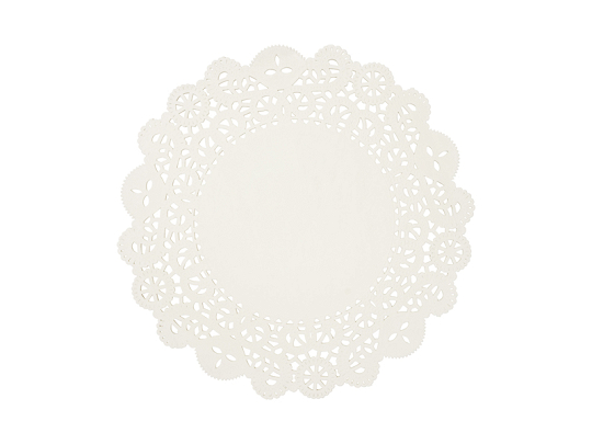 White plate mats, diameter approx. 35.5 cm (1 pkt / 50 pc.)
