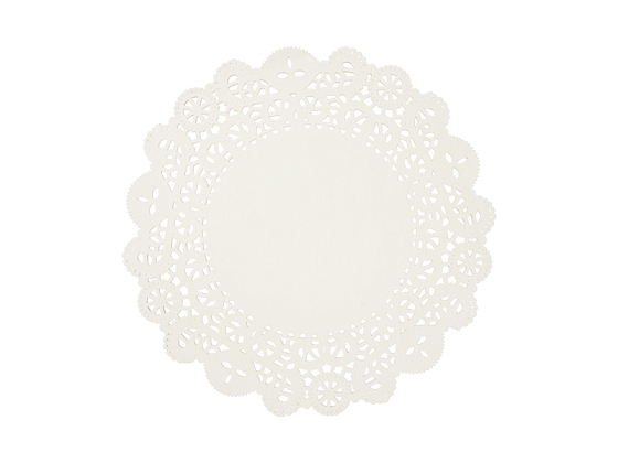 White plate mats, diameter approx. 35.5 cm (1 pkt / 50 pc.)