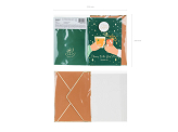 Card with enamel pin Groom Team, 10.5x15 cm
