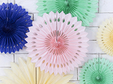 Tissue fan, light powder pink, 20-30cm (1 pkt / 3 pc.)