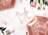 Napkins Bride to be, rose gold,  33x33cm (1 pkt / 20 pc.)