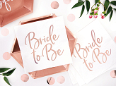 Napkins Bride to be, rose gold,  33x33cm (1 pkt / 20 pc.)