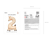 Foil Balloon Number 2 - Roe-deer, 65x102 cm, mix