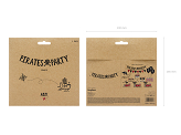 Banner Pirates Party, black, 14x100cm