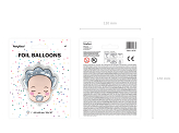 Foil balloon Baby - Boy, 40x45cm, mix