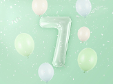 Foil Balloon Number ''7'', 72cm, green