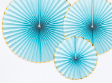 Decorative Rosettes Yummy, light blue (1 pkt / 3 pc.)