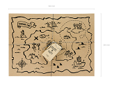 Paper placemats Pirates Party, 40x30cm (1 pkt / 5  / 30 pc.)