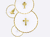 Decorative Rosettes, white (1 pkt / 3 pc.)