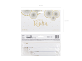 Decorative Rosettes, white (1 pkt / 3 pc.)