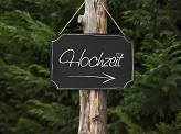 Hanging chalkboard sign, black