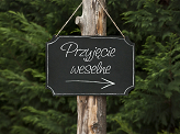 Hanging chalkboard sign, black