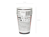 Cups You're next, 250 ml, black-red (1 pkt / 6 pc.)